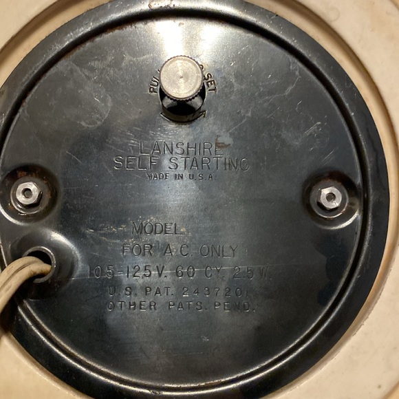 Vintage lanshire electric ceramic mantle clock cottagecore shabby - Picture 8 of 10